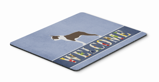 Dog Breed Welcome Mouse Pad, Hot Pad or Trivet (Color: Boston Terrier, size: 9.5 x 8)