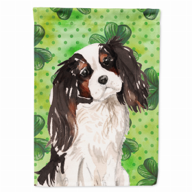 St. Patrick's/Dog Breed Themed Flag Canvas (Color: Cavalier King Charles Spaniel - Tricolor, size: 28 x 40)